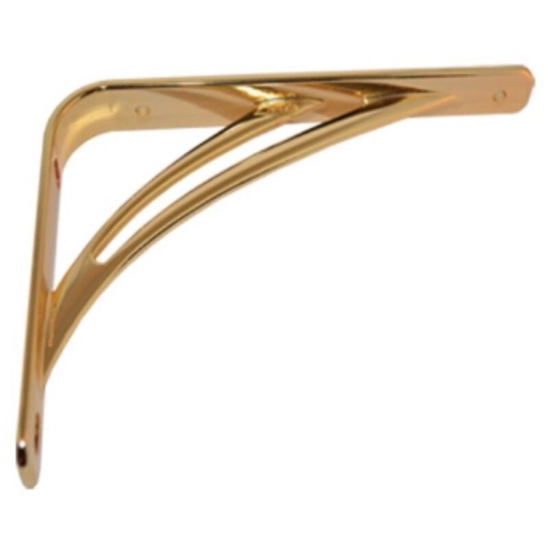 foto del prodotto reggimensola linea liberty perarredo casa in zama 15cm colore oro veca