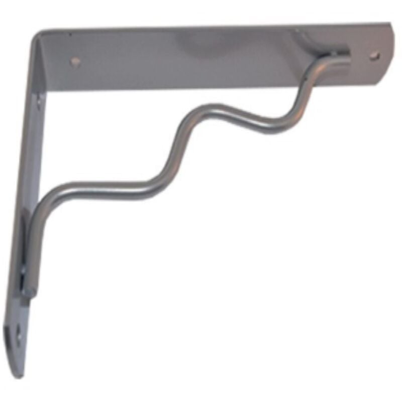 foto del prodotto reggimensola linea onda per arredo casa in zama 24cm colore alluminio metallizzato veca