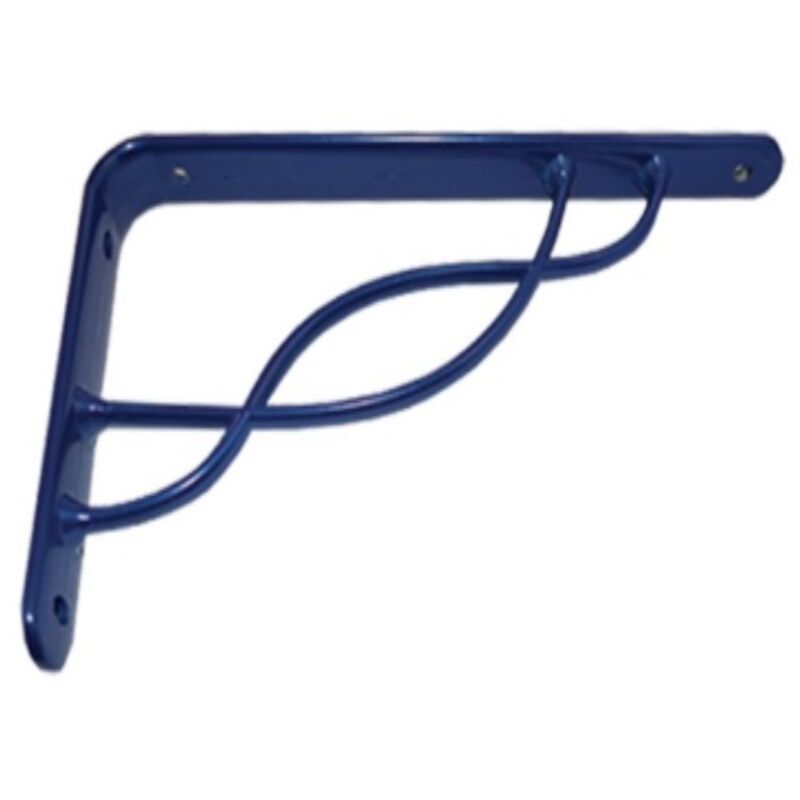 foto del prodotto reggimensola linea ondina per arredo casa in zama 20cm colore blu veca