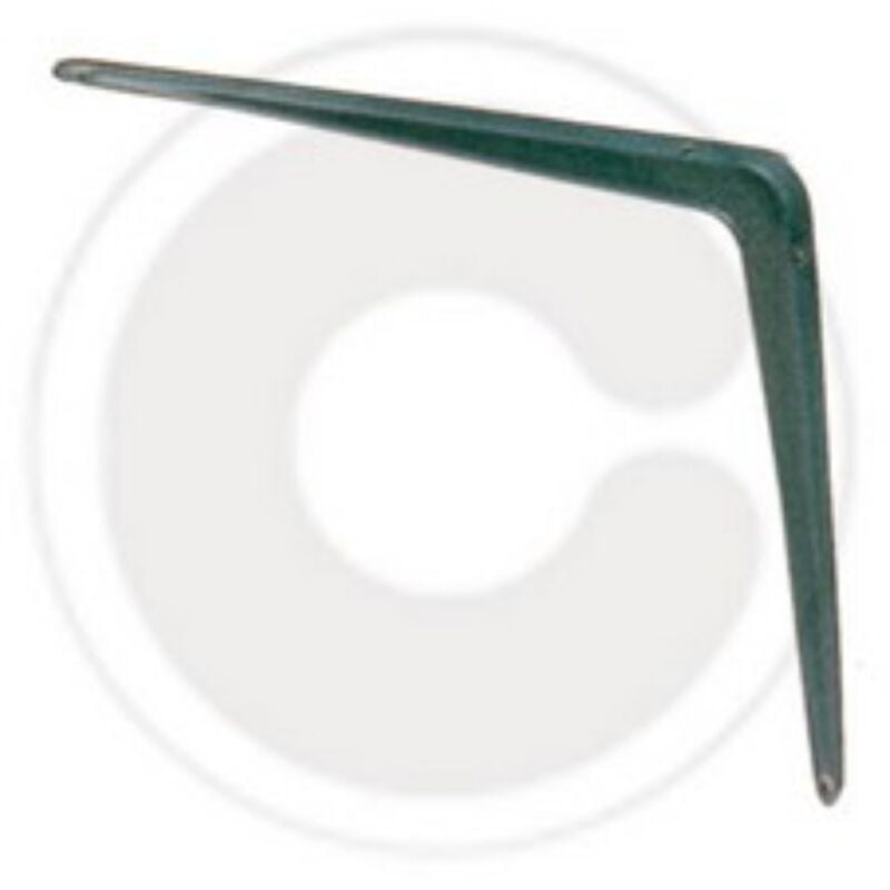 foto del prodotto reggimensola nervata in lamiera stampata grigio sezione 125x150 mm reggipiano