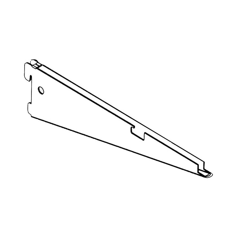 foto del prodotto reggimensola per ripiano in filo - 32 cm. - alluminio bianco