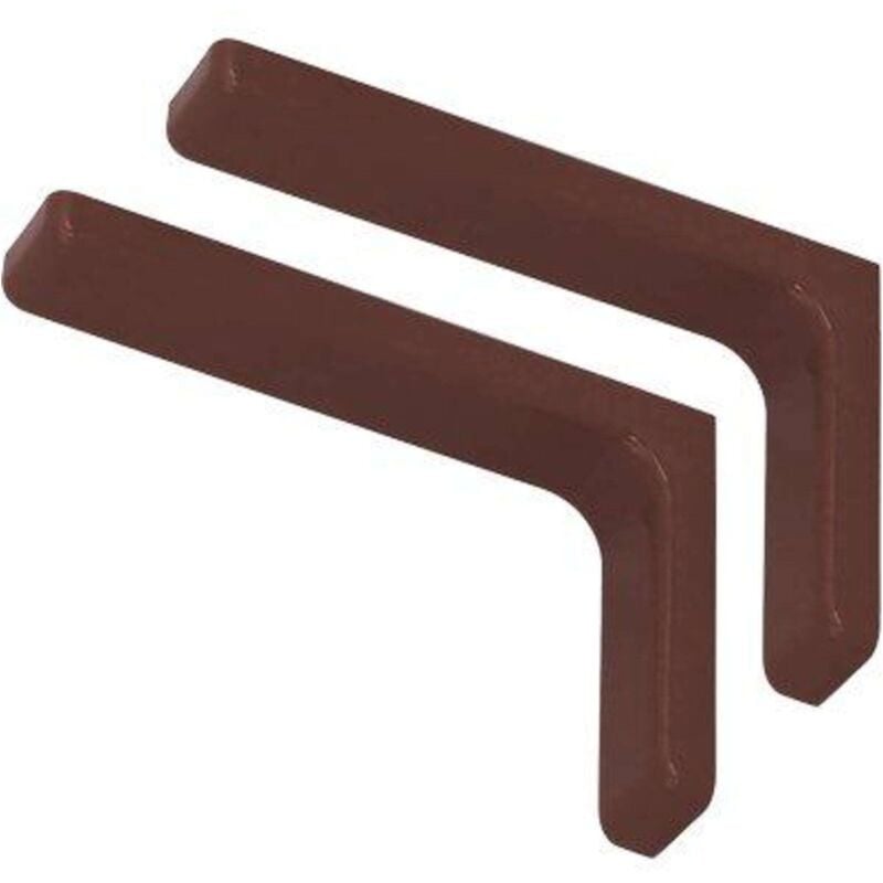 foto del prodotto reggimensola ricoperta leonardo bolis - acciaio/plastica ciliegio mm 240x144 cf=pz 2 - 5 confezione