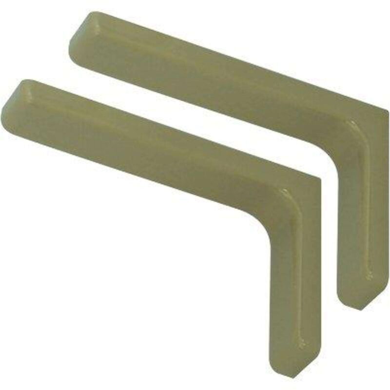 foto del prodotto reggimensola ricoperta leonardo bolis - acciaio/plastica frassino mm 240x144 cf=pz 2 - 5 confezione