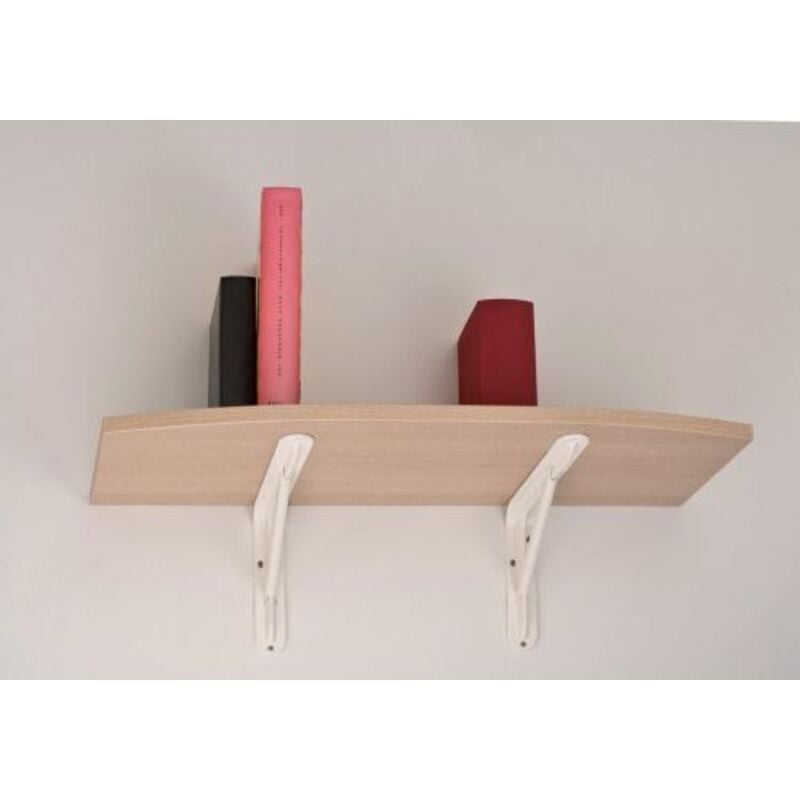 foto del prodotto reggimensola strong con saetta di rinforzo colore bianco 40x26 cm 39526 