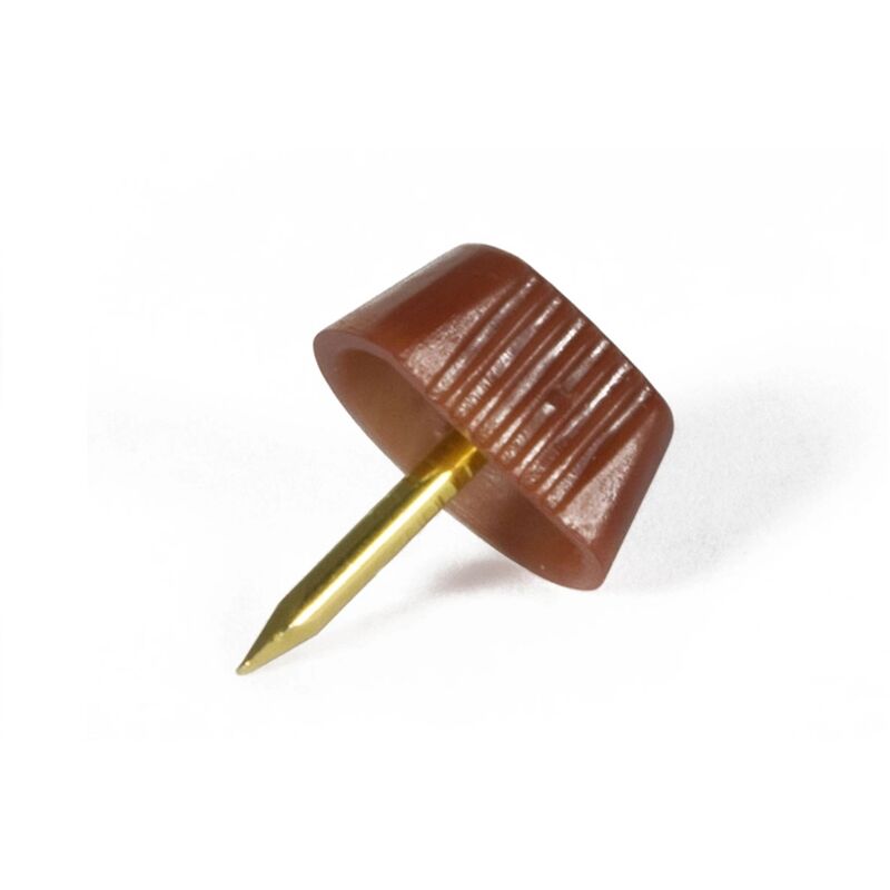 foto del prodotto reggipiani con chiodo in plastica marrone 40 pz.