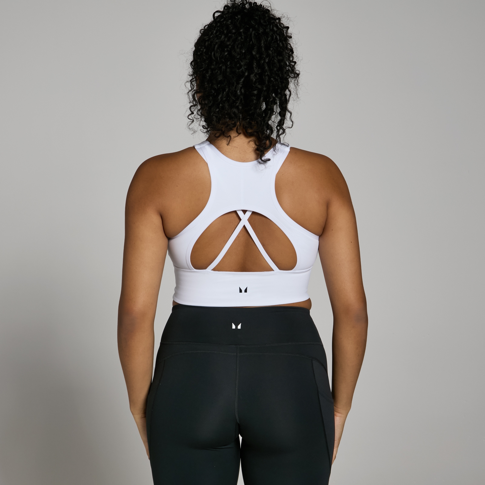 foto del prodotto reggiseno sportivo a taglio lungo mp power bianco m