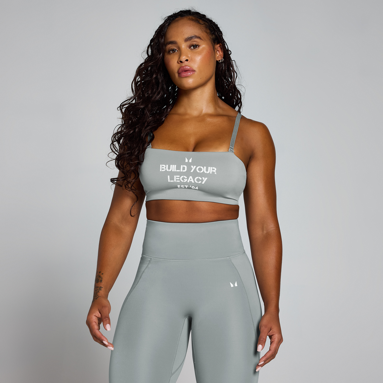 foto del prodotto reggiseno sportivo con grafica origin mp fossil grey xl