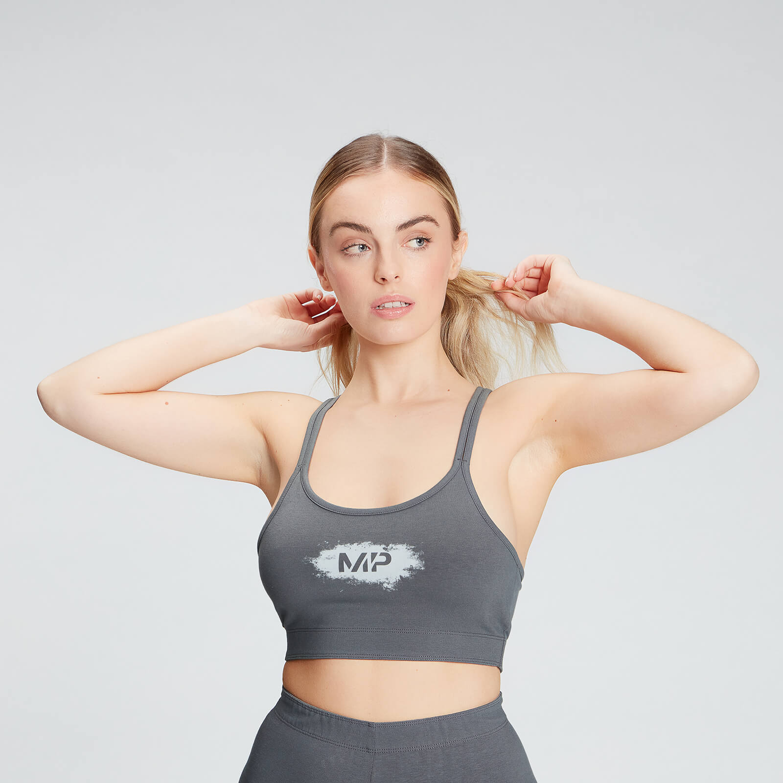 foto del prodotto reggiseno sportivo con stampa mp chalk da donna carbone xs