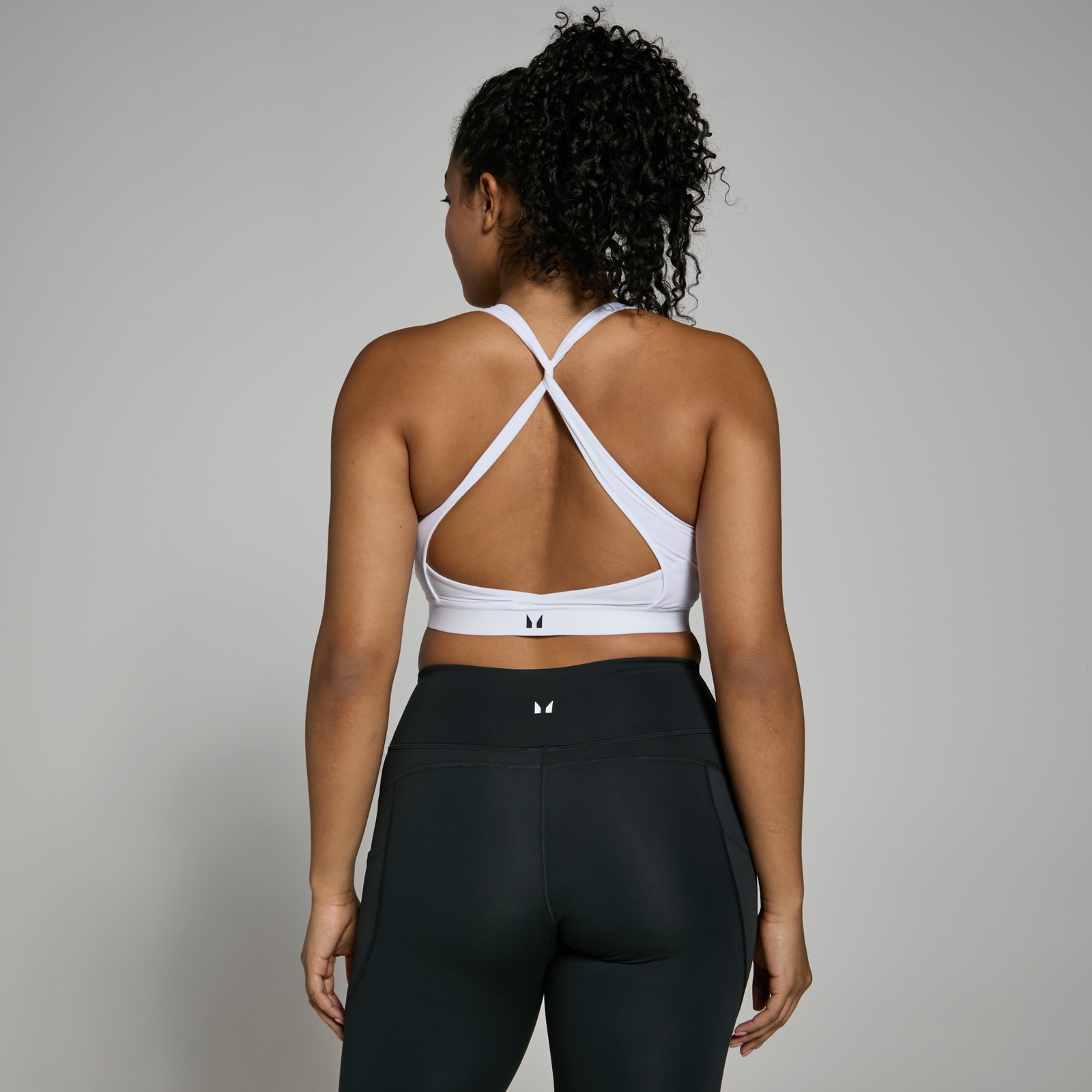 foto del prodotto reggiseno sportivo incrociato mp power bianco xs