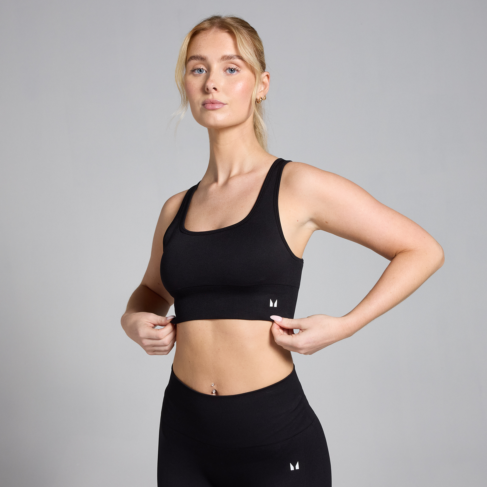 foto del prodotto reggiseno sportivo senza cuciture mp shape nero m