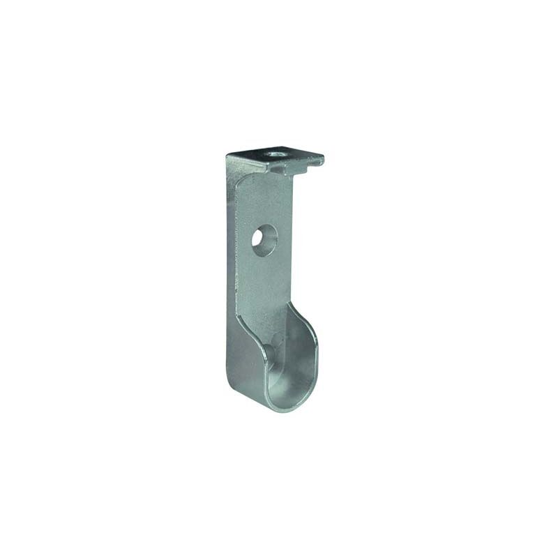 foto del prodotto reggitubo armadio ovale laterale a soffitto zama nichelato tubo mm 30x15