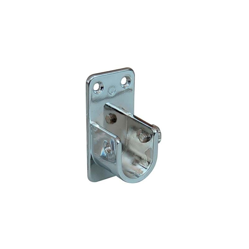 foto del prodotto reggitubo armadio ovale laterale zama nichelato tubo mm 30x15