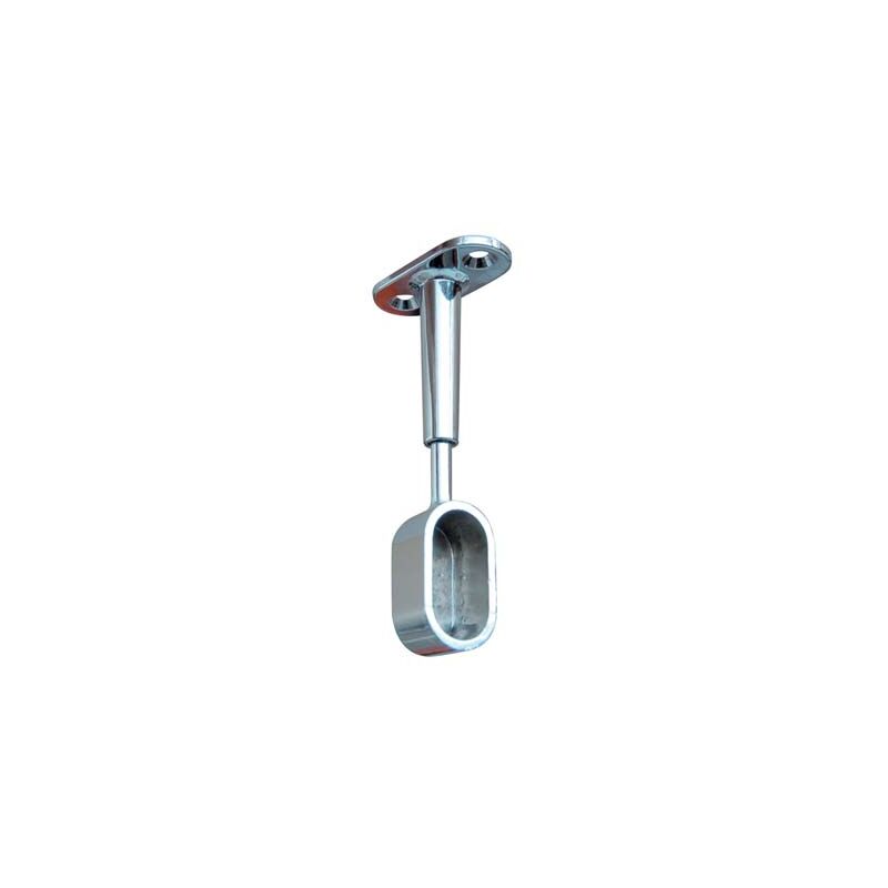 foto del prodotto reggitubo armadio ovale regolabile finale zama cromato h.mm 68 95 tubo mm 30x15