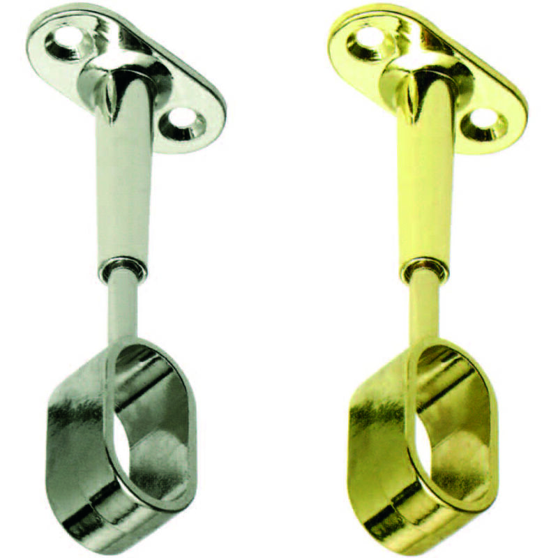 foto del prodotto reggitubo centrale regolabile ovale per armadio mm.15x30, oro lucido