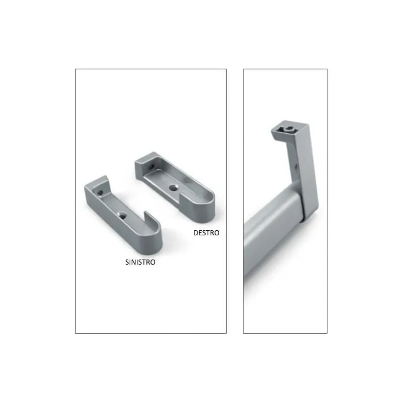 foto del prodotto reggitubo in set dx sx alluminio 30x15 mm art.787