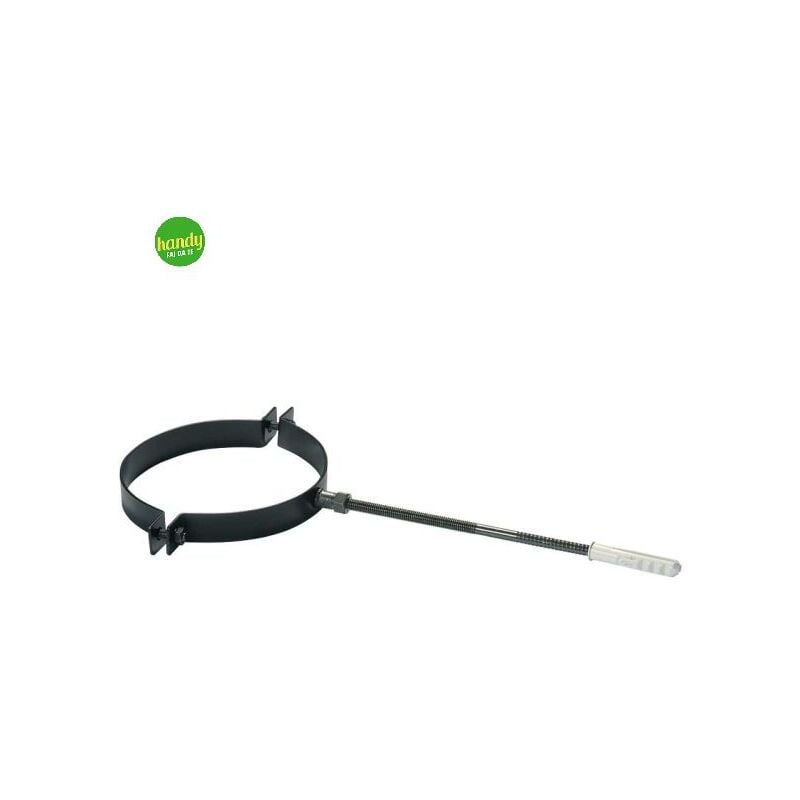 foto del prodotto reggitubo save per tubo stufe a pellet serie plus 120 mm art. nn212 colore nero