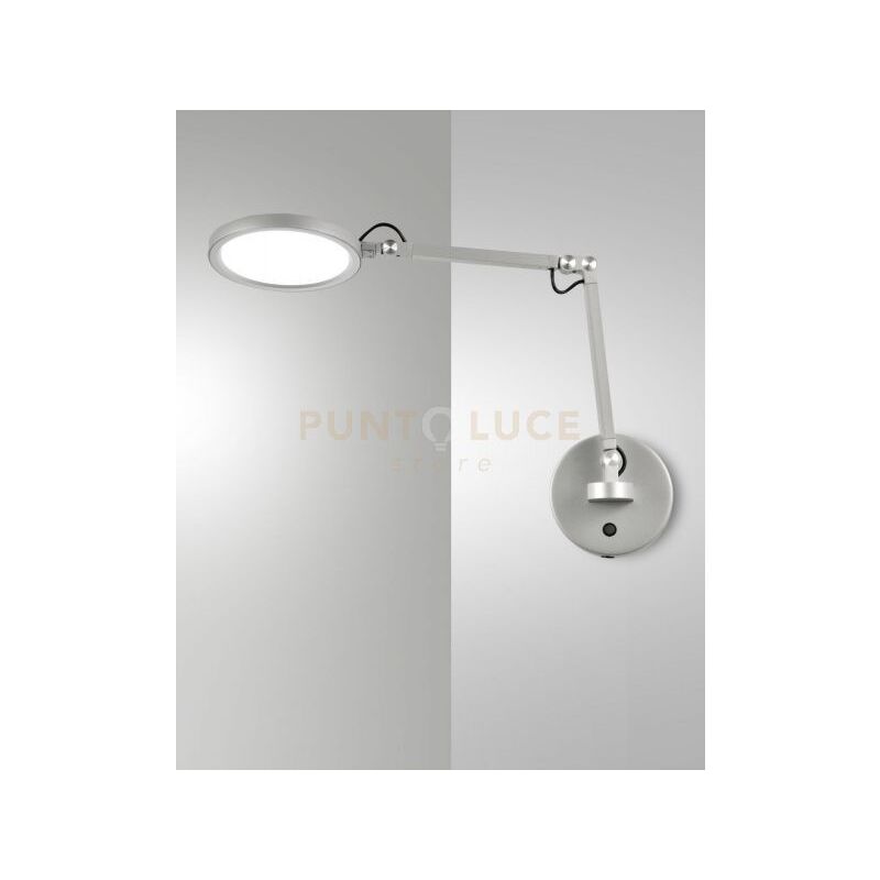 foto del prodotto regina applique alluminio a led cct 3000k 4000k 5000k 6000k 9w 1135 lm orientabile e touch dimmer