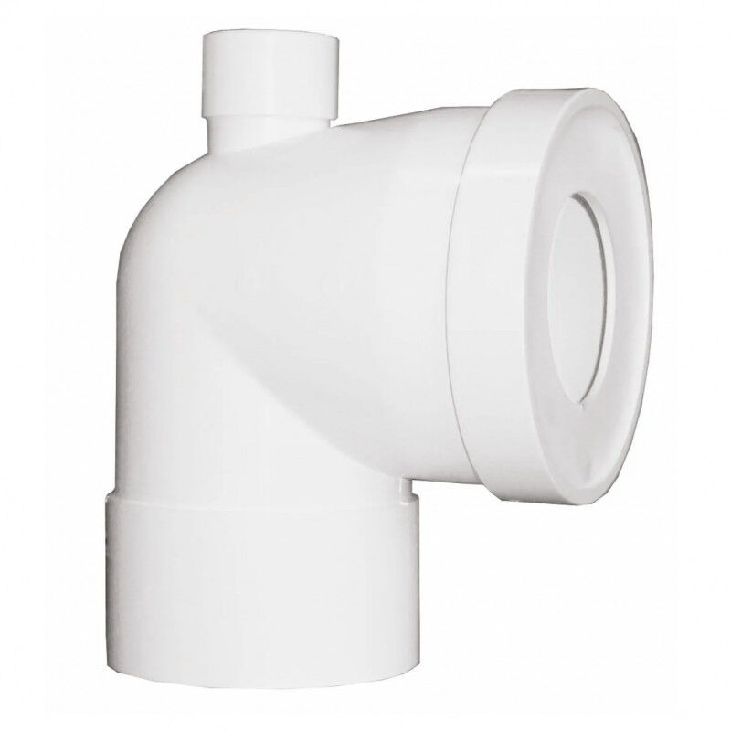 foto del prodotto regiplast gomito a 90 gradi per wc femmina diametro 100 con filettatura superiore