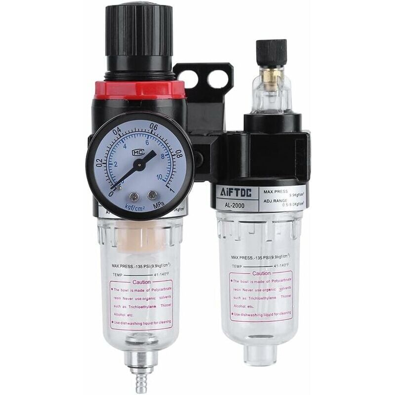 foto del prodotto regolatore del filtro da 1 4 regolatore di pressione separatore dell olio trappola per l umidit compressore lubrificatore della pressione