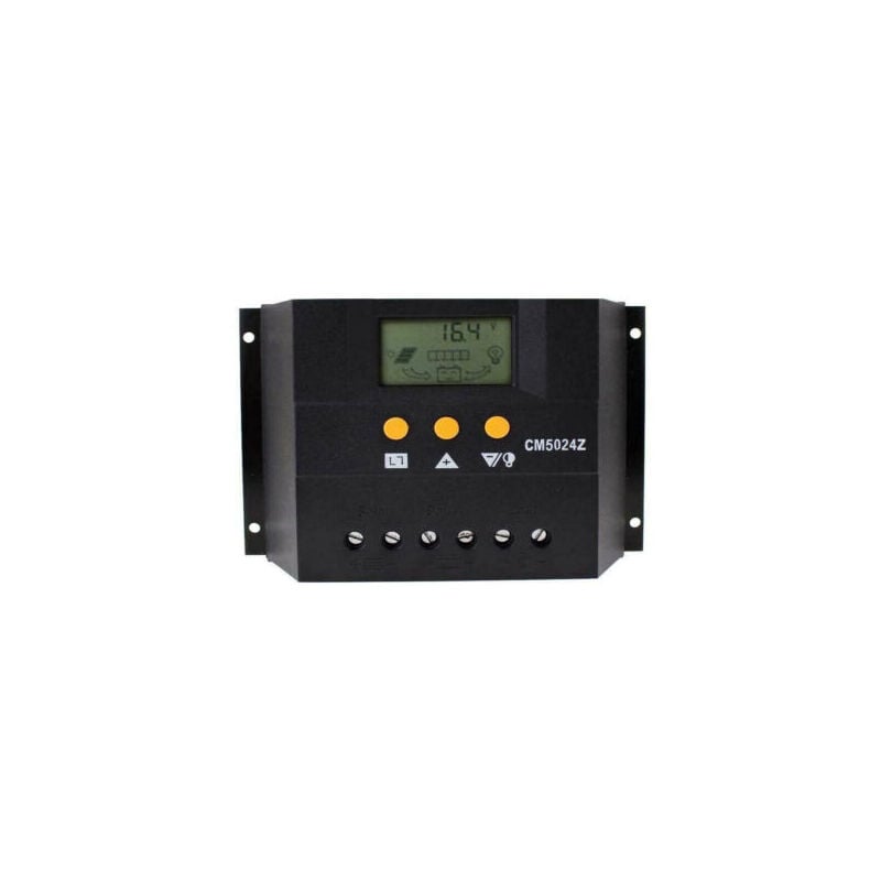 foto del prodotto regolatore di carica centralina 50a con display pannelli solari 12 24v cm5024z