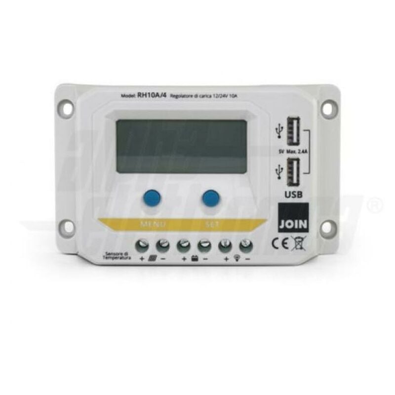 foto del prodotto regolatore di carica pwm 12-24v 10a alpha elettronica rh10a 4