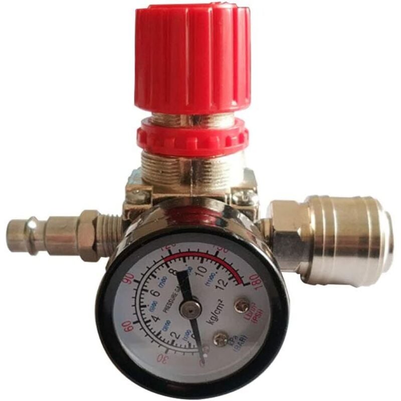 foto del prodotto regolatore di pressione del compressore d aria regolatore di pressione pneumatico, valvola di regolazione della pressione con raccordo 180 psi 12 bar