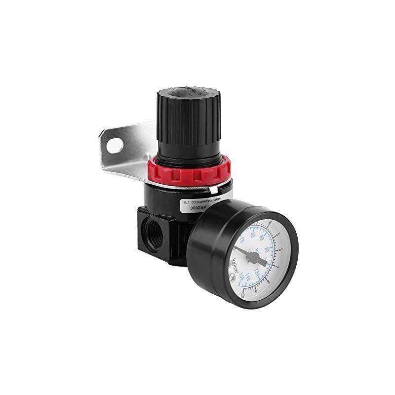 foto del prodotto regolatore di pressione dell'aria, compressore ad aria compressa ar2000 g1 4 con manometro, valvola con manometro regolabile in lega di alluminio da