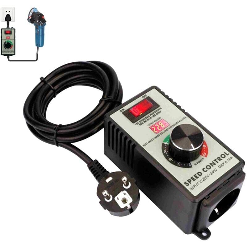 foto del prodotto regolatore di velocit del motore 220v 10a 4000w regolatore di tensione a velocit variabile per smerigliatrici angolari soffiatori seghe circolari