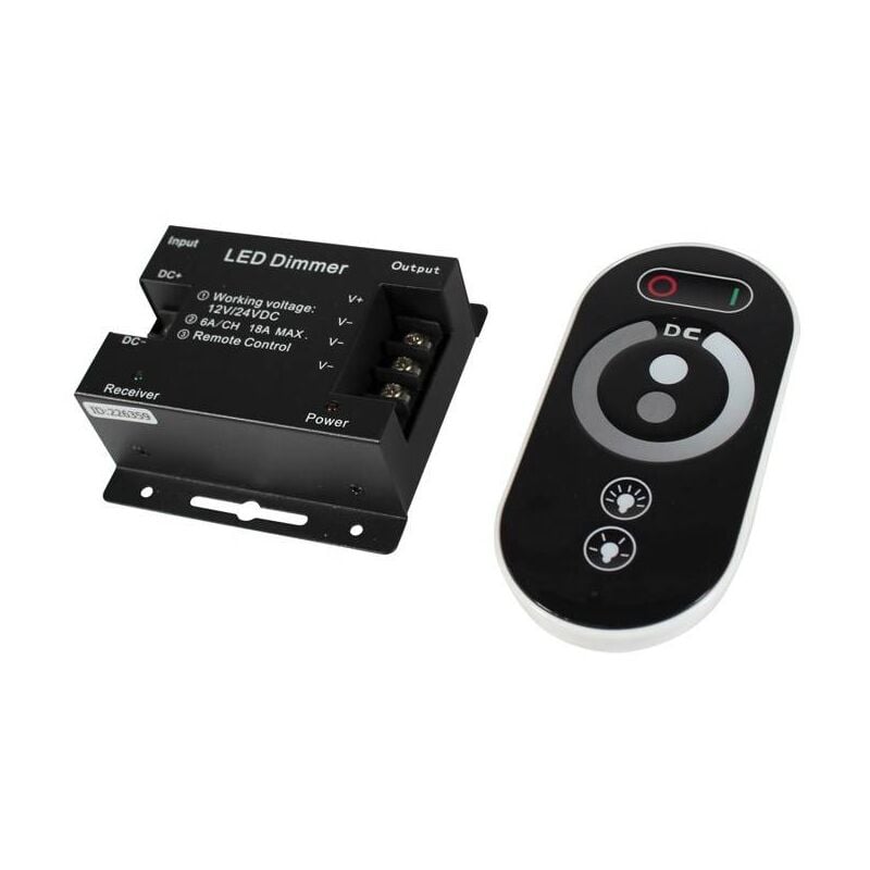 foto del prodotto regolatore dimmer con comando rf a sfioramento per strisce