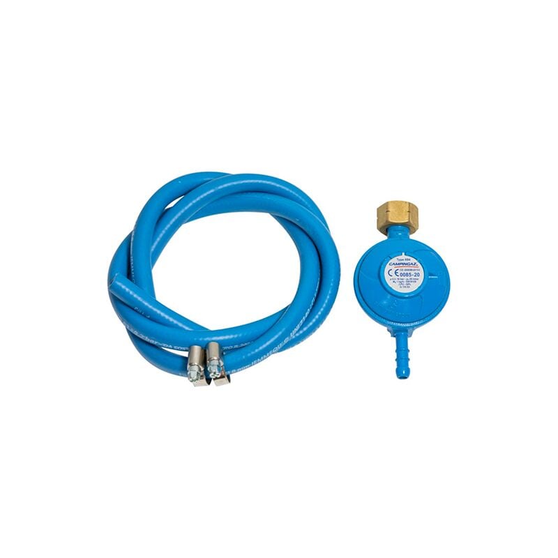 foto del prodotto regolatore gas in kit con tubo taratura fissa ""campingaz""