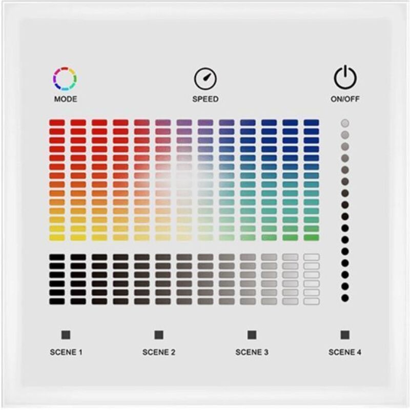foto del prodotto regolatore master dmx touch per striscia led 12 24v dc rgbw rgbw