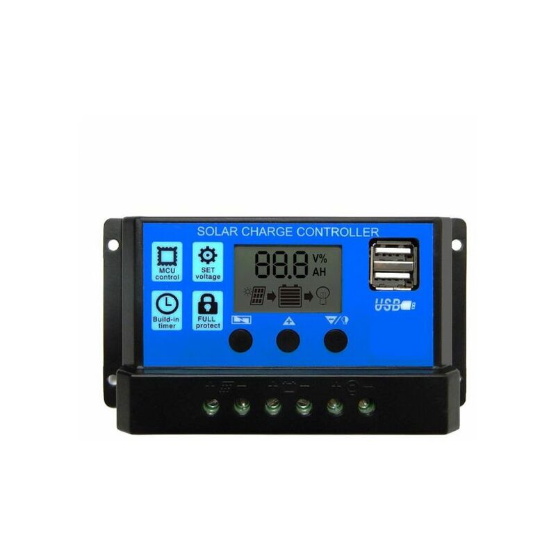 foto del prodotto regolatore solare con 2 usb carica ep solar 12 24v 10a x pannelli solari