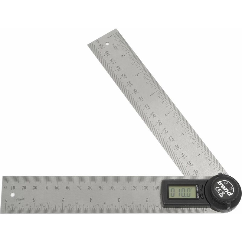 foto del prodotto regolo angolare digitale gamma di angoli a 360 gradi per misurare e contrassegnare smussi, angoli obliqui e pendenze, dar 200 trend