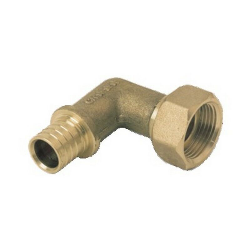 foto del prodotto rehau 137773 raccord crou prisonnier 90 femelle 20x1,9 g3 4 en laiton