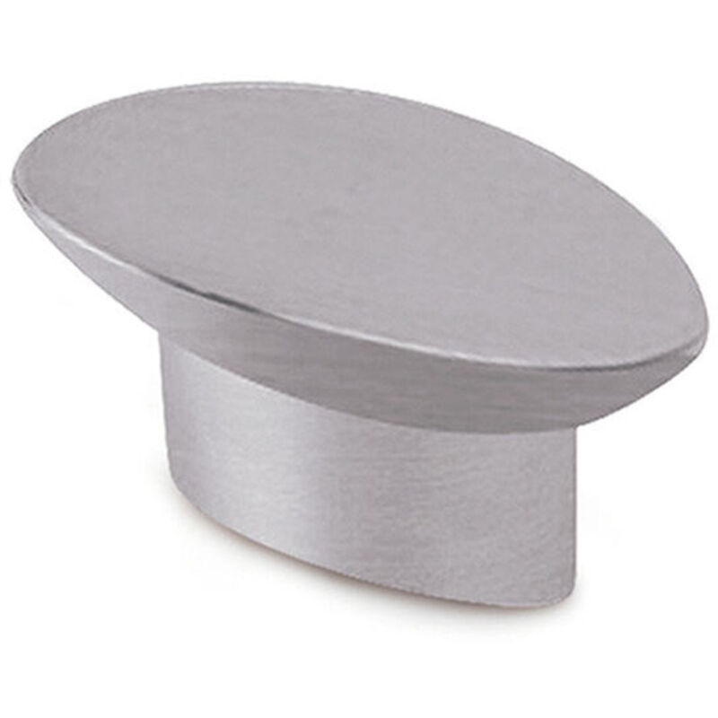 foto del prodotto rei pomo 743 argentato metallo 41 x 19 mm 4 pezzi