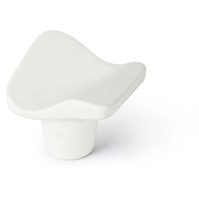 foto del prodotto rei pomo 749 bianco metallo 32 x 31 mm 4 pezzi