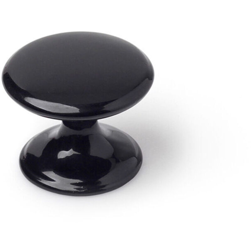 foto del prodotto rei pomo 756 nero metallo 33 x 27 mm 4 pezzi