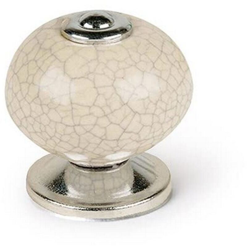 foto del prodotto rei pomo bianco metallo 40 x 36 mm 4 pezzi