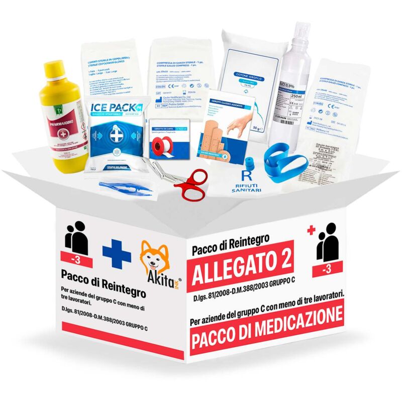 foto del prodotto reintegro cassette pronto soccorso allegato 2 per aziende sotto 3 dipendenti