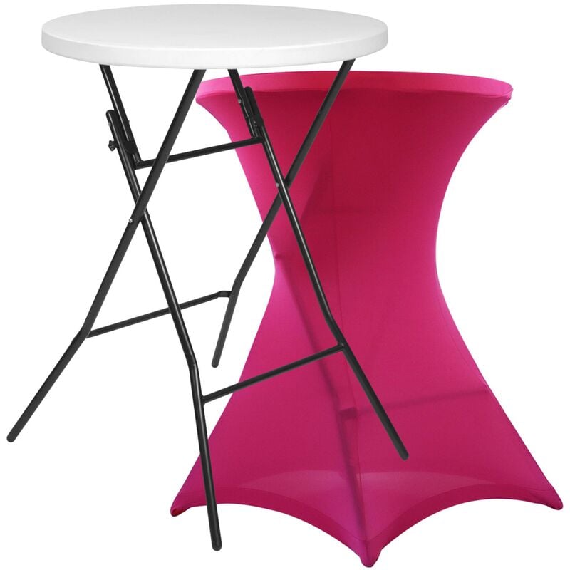 foto del prodotto rekkem tavolo alto da bar copertura rosa