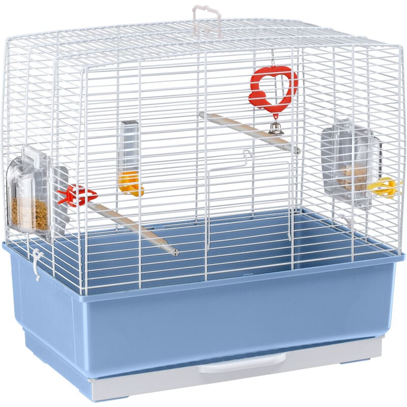 foto del prodotto rekord 3 gabbia per canarini e altri piccoli uccelli. variante misure 49.5 x 30 x h 47.5 cm bianco ferplast