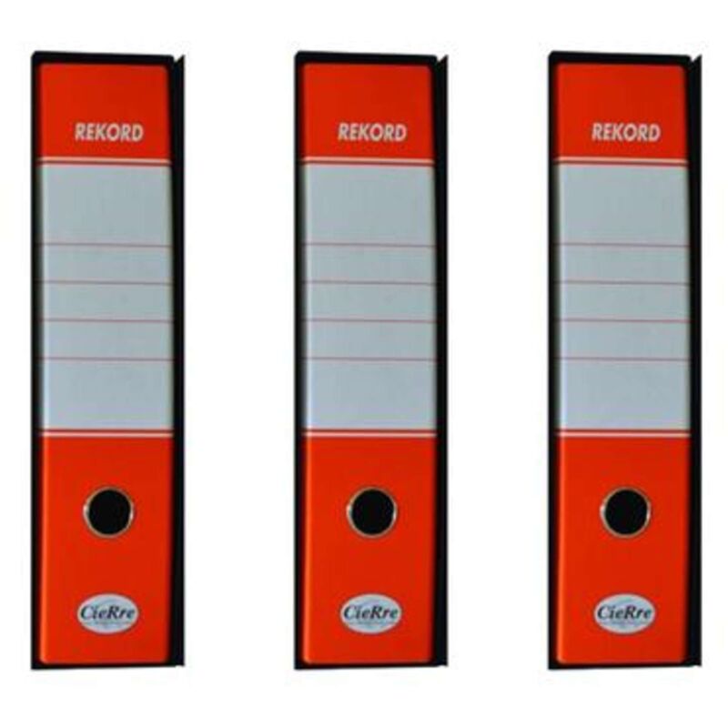 foto del prodotto rekord registratore con custodia d.8 arancio x1