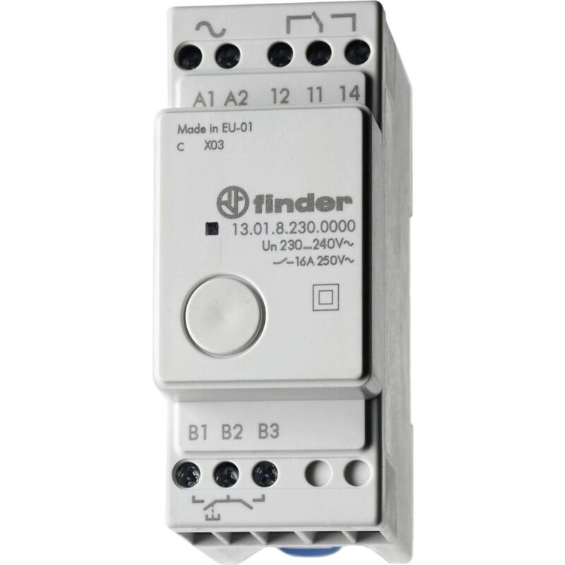 foto del prodotto rel a impulso guida din finder 13.01.8.230.0000 1 scambio 230 v ac 1 pz.