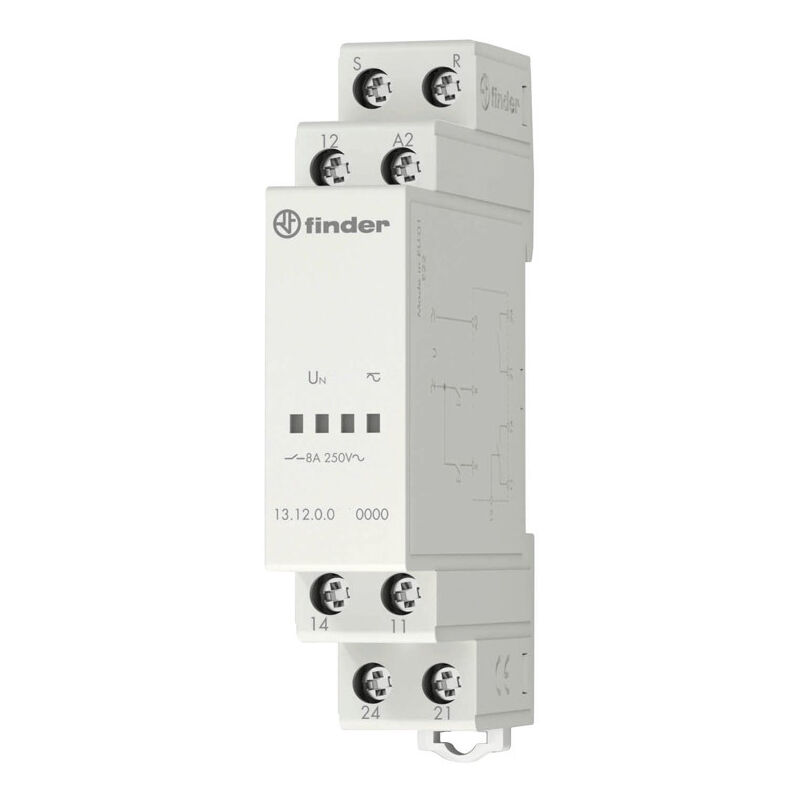 foto del prodotto rel di chiamata finder 12v ac 1 modulo dc 131200120000