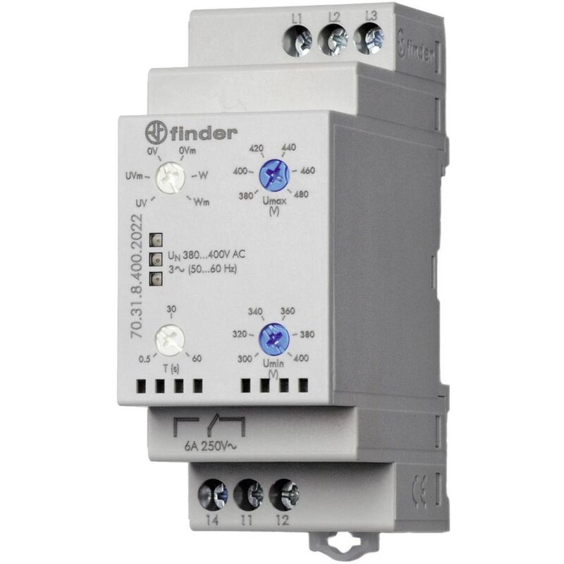 foto del prodotto rel di monitoraggio 380 415 v ac 1 scambio finder 70.31.8.400.2022 1 pz.