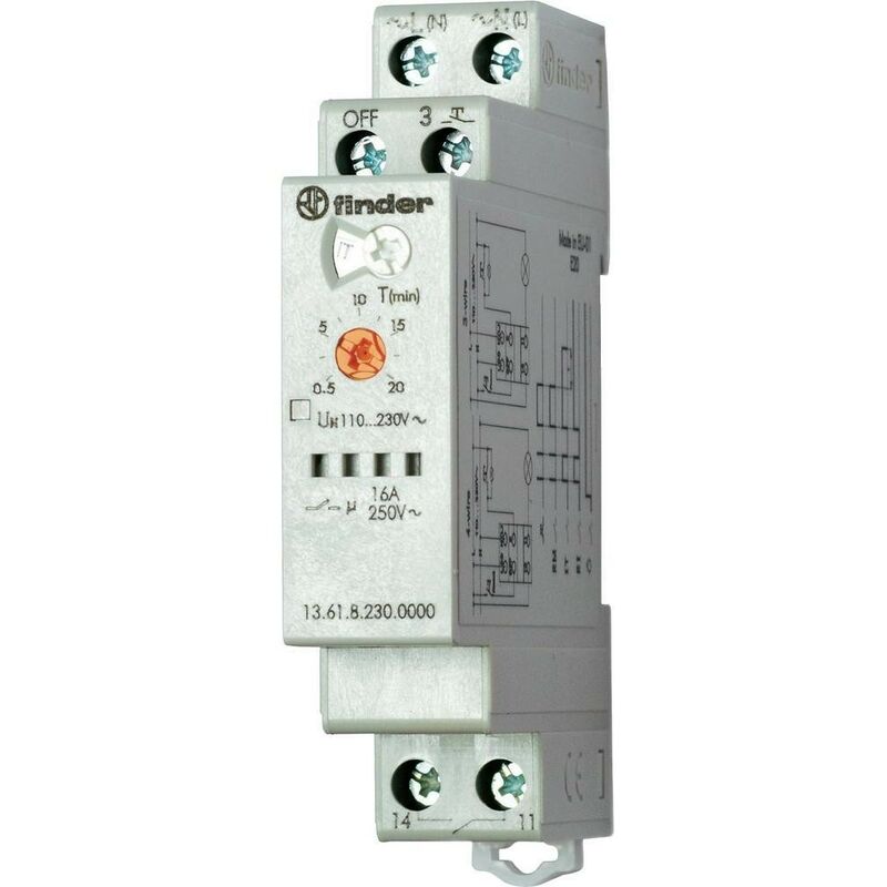 foto del prodotto rel temporizzato 230v attacco din 13.61.8.230 finder