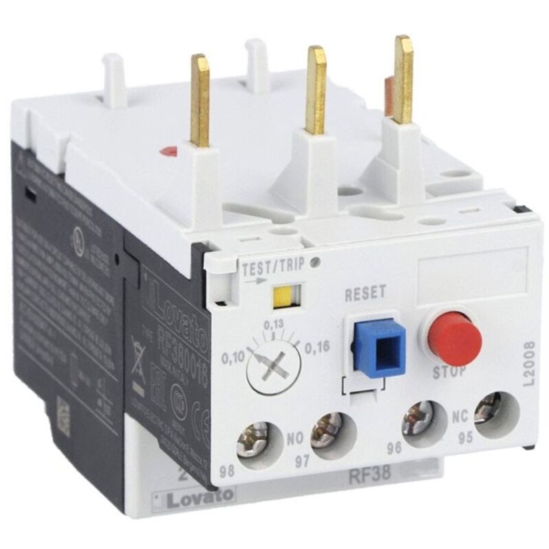 foto del prodotto relè termico lovato montaggio contattore bf09-38 32 a 38a rf383800