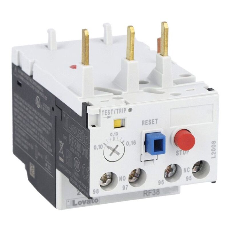 foto del prodotto relè termico lovato montaggio contattore bf09-38 6,5 a 10a rf381000