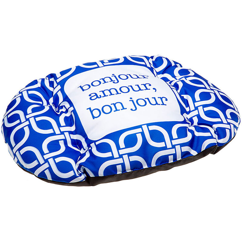 foto del prodotto relax c bonjour cuscino con stampe colorate. 5 misure. variante 65 6 misure 65 x 42 cm blu ferplast