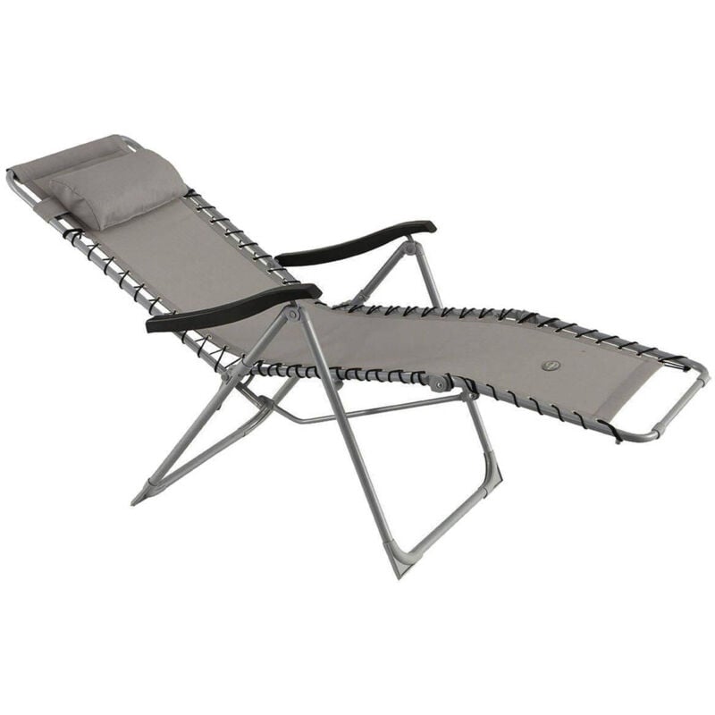 foto del prodotto relax sedia pieghevole da giardino grigia